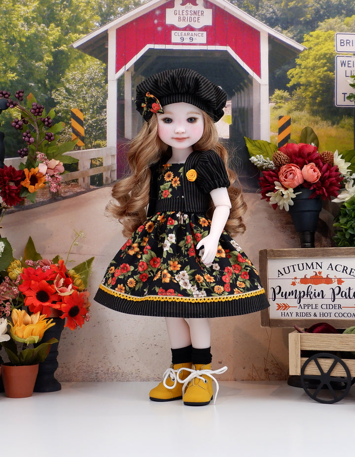 Autumn Charm - dress & jacket with boots for Ruby Red Fashion Friends doll