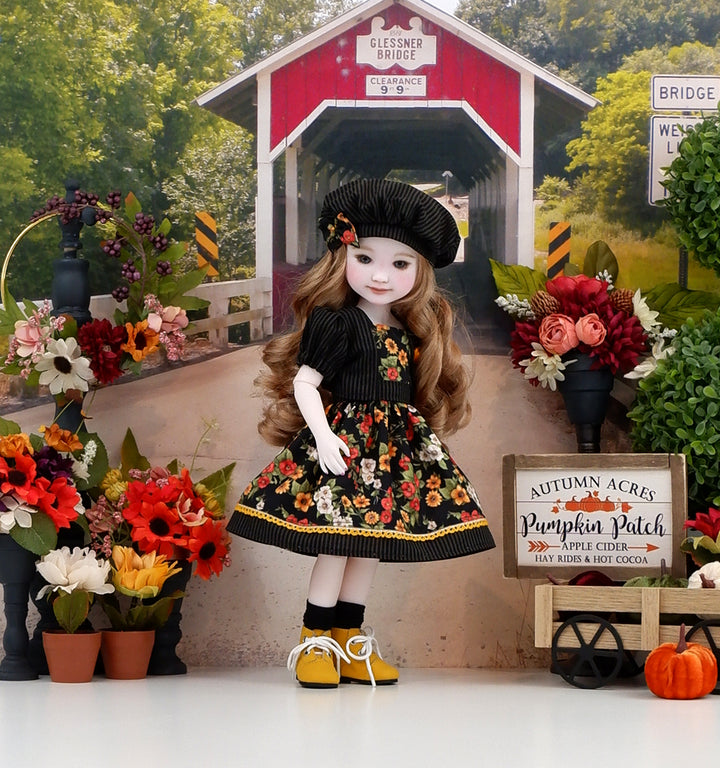 Autumn Charm - dress & jacket with boots for Ruby Red Fashion Friends doll