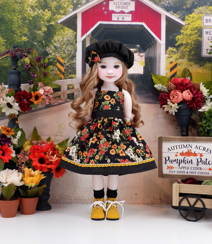 Autumn Charm - dress & jacket with boots for Ruby Red Fashion Friends doll