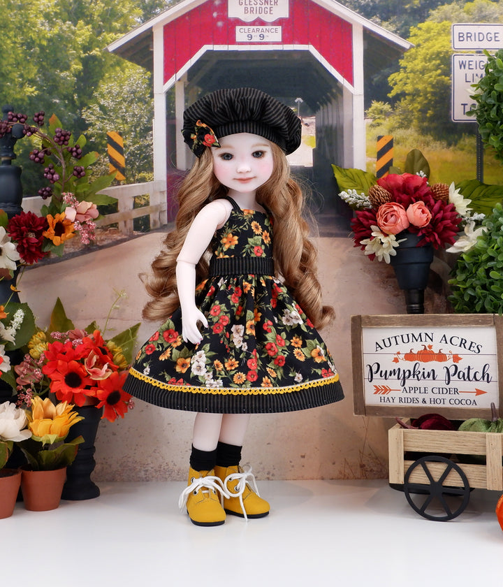 Autumn Charm - dress & jacket with boots for Ruby Red Fashion Friends doll
