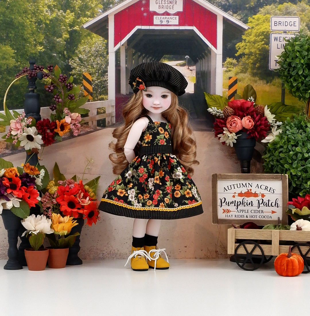 Autumn Charm - dress & jacket with boots for Ruby Red Fashion Friends doll