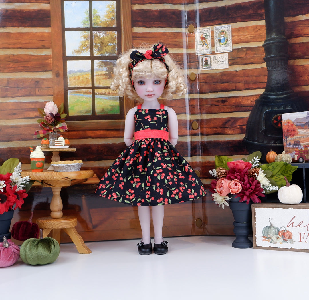 Autumn Cherry - dress and shoes for Ruby Red Fashion Friends doll