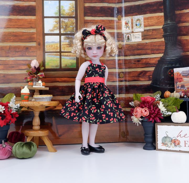 Autumn Cherry - dress and shoes for Ruby Red Fashion Friends doll