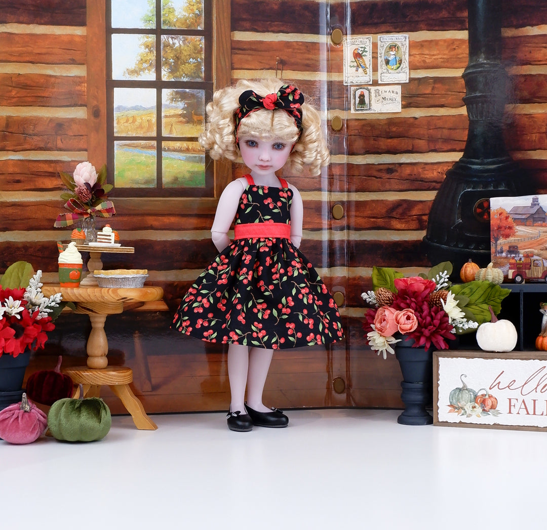 Autumn Cherry - dress and shoes for Ruby Red Fashion Friends doll