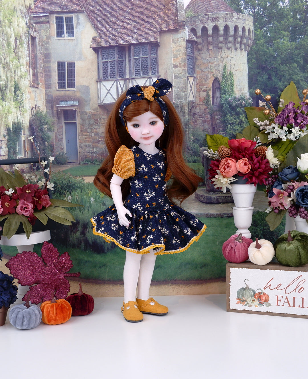 Autumn Clover - dress with shoes for Ruby Red Fashion Friends doll