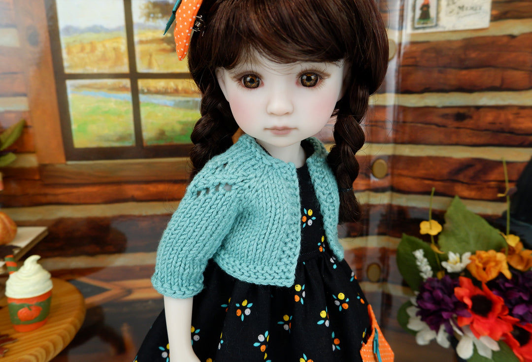 Autumn Corsage - dress with sweater & boots for Ruby Red Fashion Friends doll