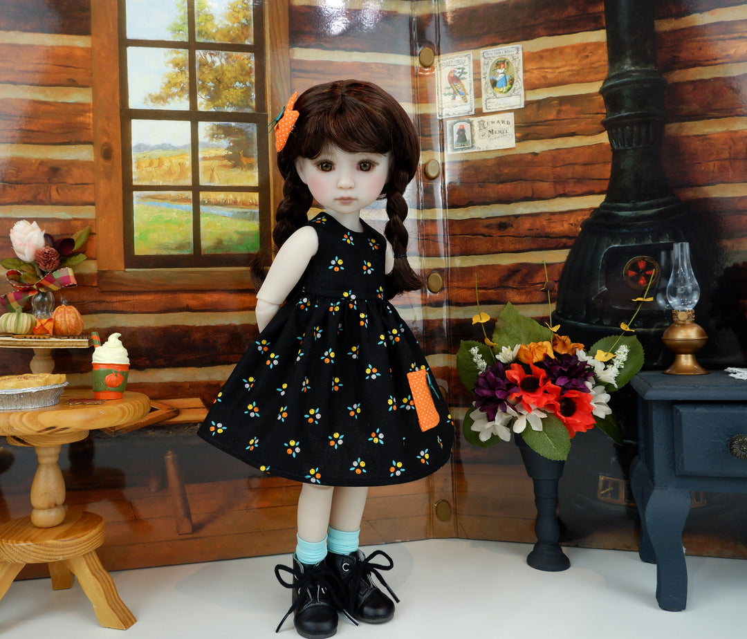 Autumn Corsage - dress with sweater & boots for Ruby Red Fashion Friends doll