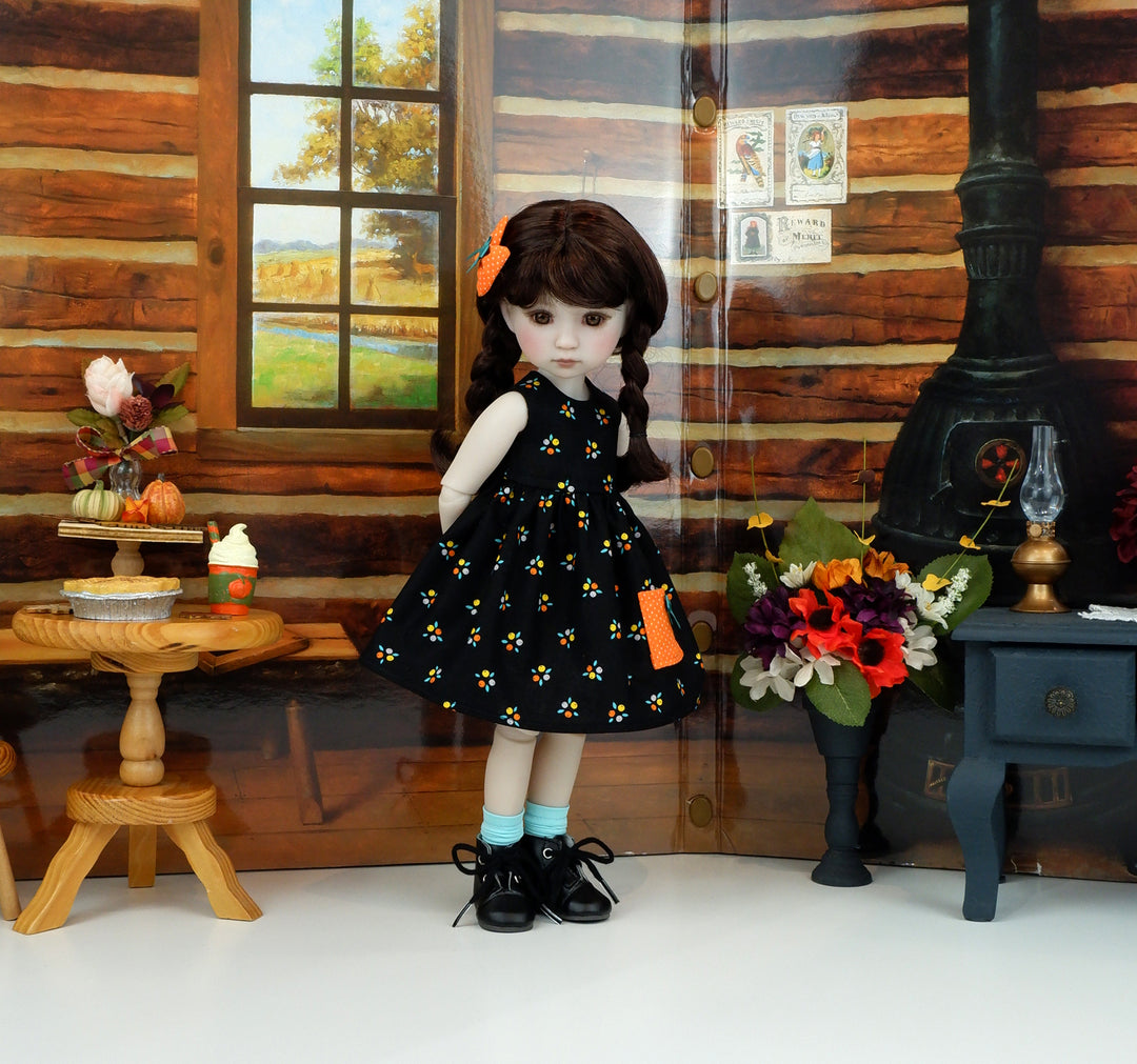 Autumn Corsage - dress with sweater & boots for Ruby Red Fashion Friends doll