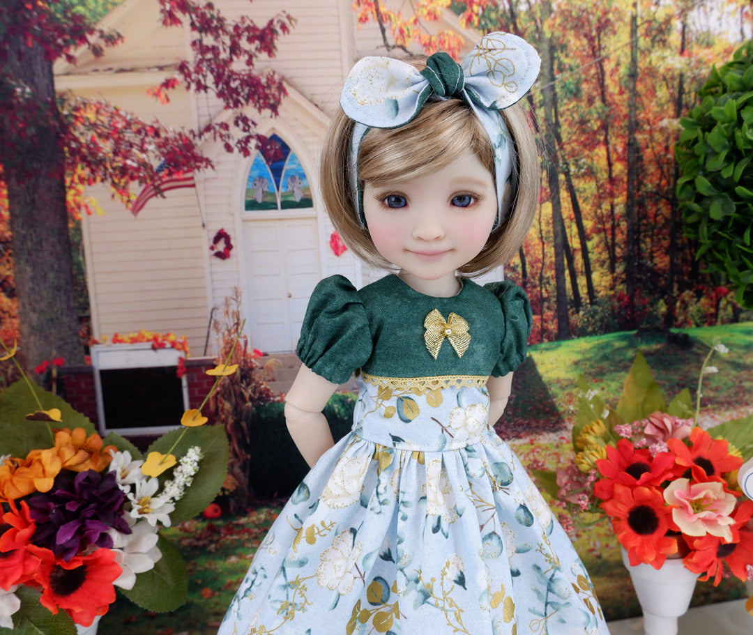 Autumn Cotton - dress and shoes for Ruby Red Fashion Friends doll