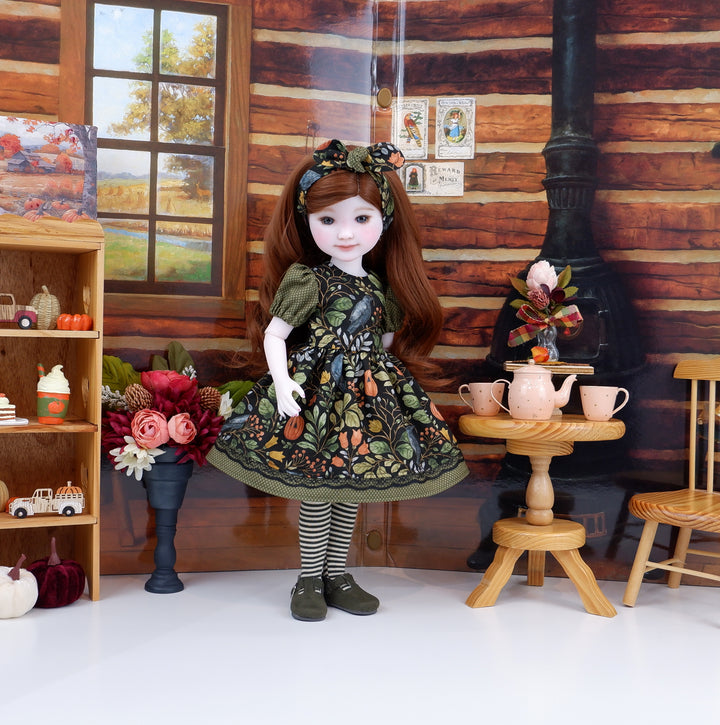 Autumn Crow - dress and shoes for Ruby Red Fashion Friends doll