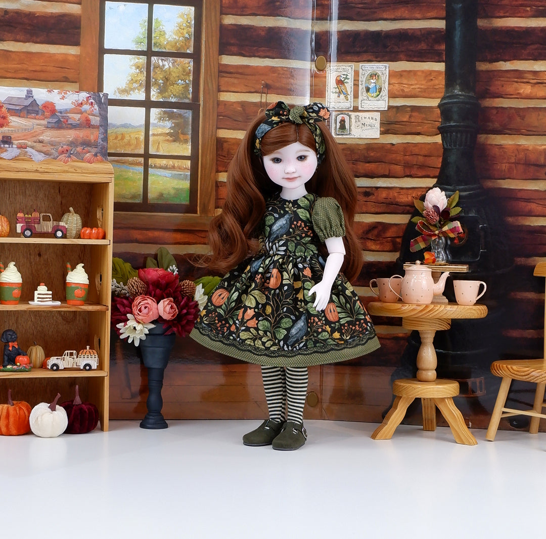 Autumn Crow - dress and shoes for Ruby Red Fashion Friends doll