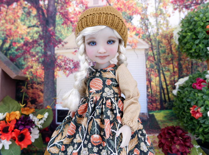 Autumn Dahlia - dress with boots for Ruby Red Fashion Friends doll