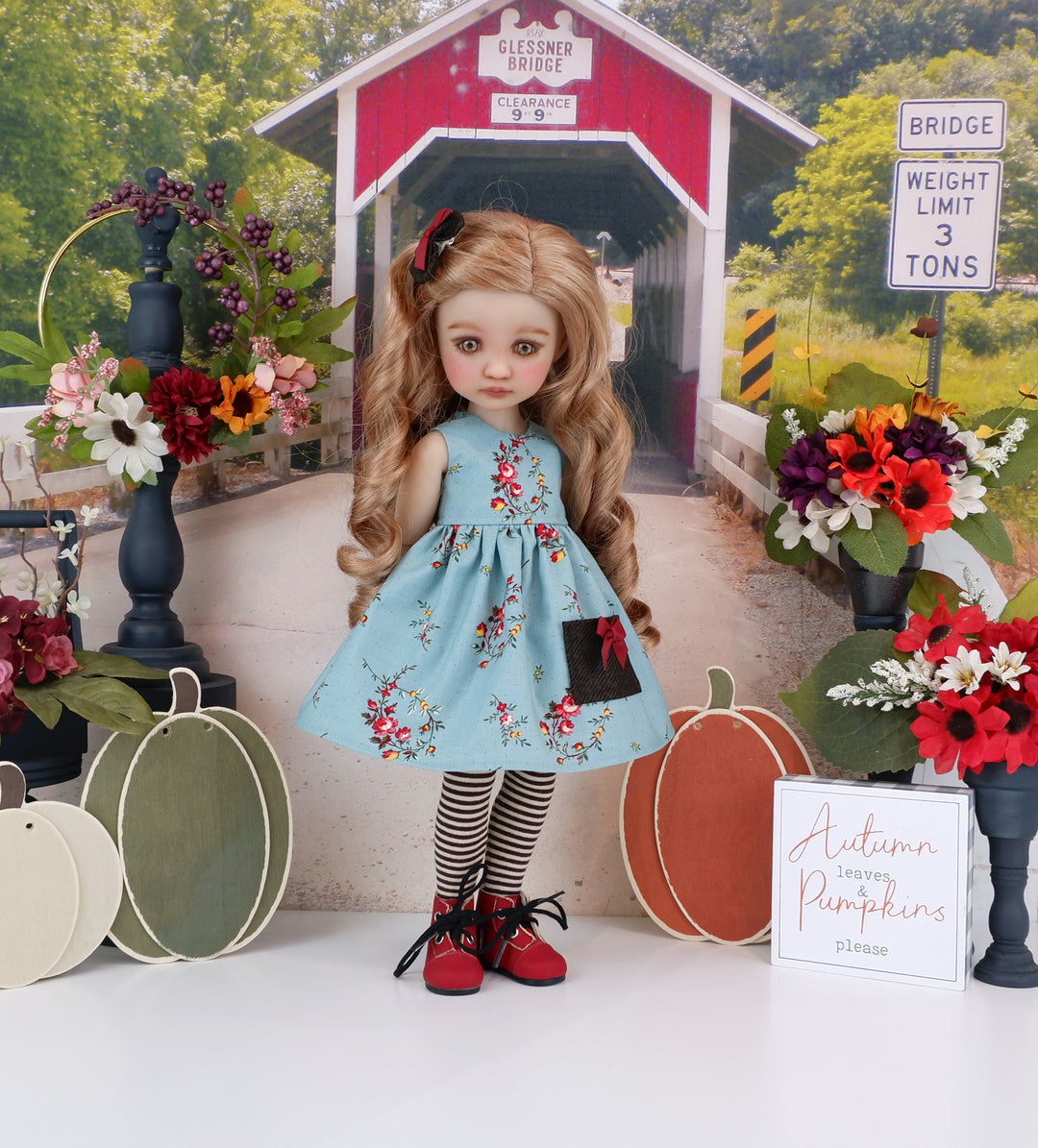 Autumn Day - dress with boots for Ruby Red Fashion Friends doll