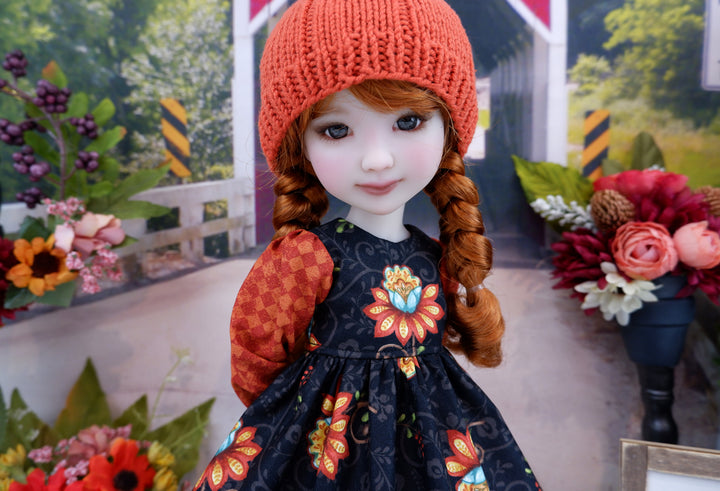 Autumn Flourish - dress with boots for Ruby Red Fashion Friends doll