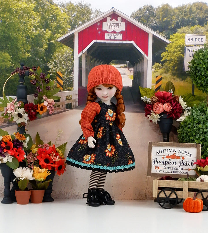 Autumn Flourish - dress with boots for Ruby Red Fashion Friends doll