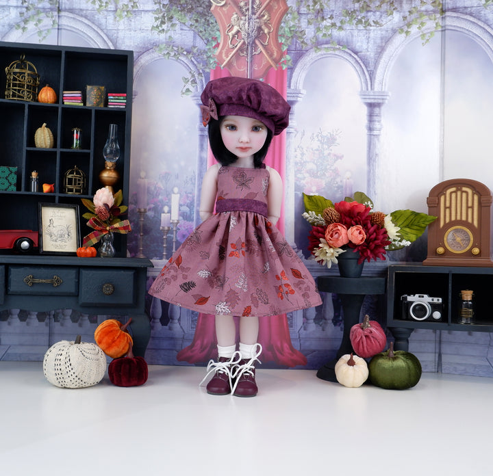 Autumn Foliage - dress with boots for Ruby Red Fashion Friends doll