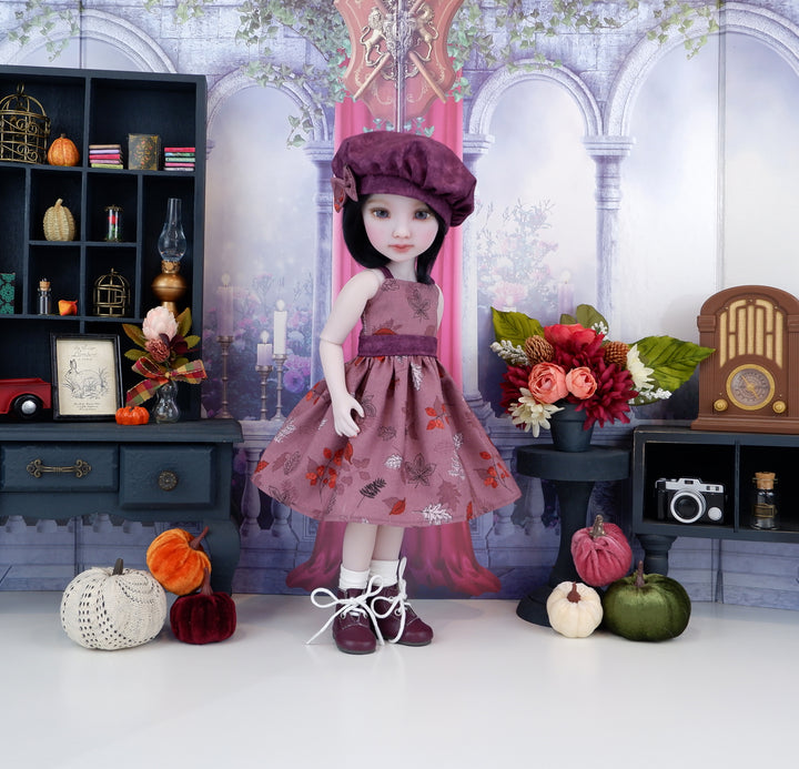 Autumn Foliage - dress with boots for Ruby Red Fashion Friends doll