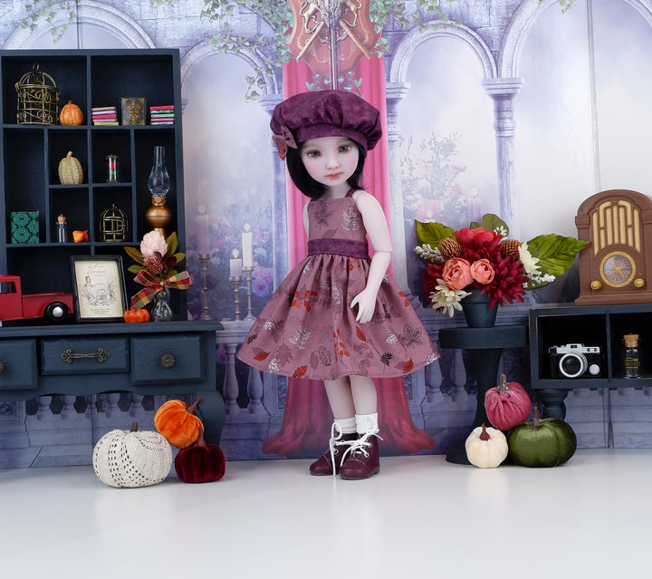 Autumn Foliage - dress with boots for Ruby Red Fashion Friends doll