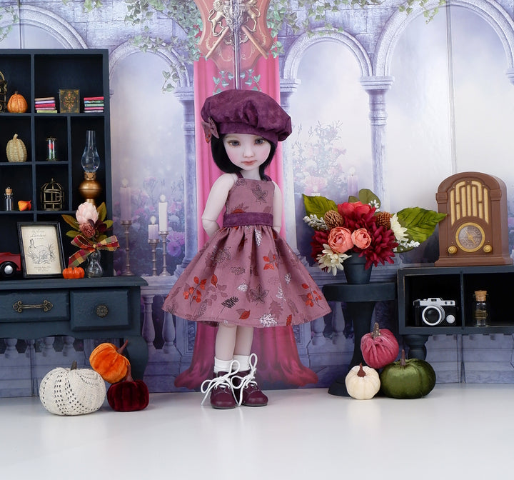 Autumn Foliage - dress with boots for Ruby Red Fashion Friends doll