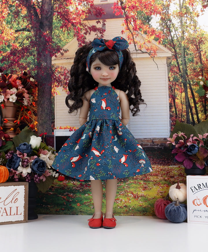 Autumn Fox - dress and shoes for Ruby Red Fashion Friends doll