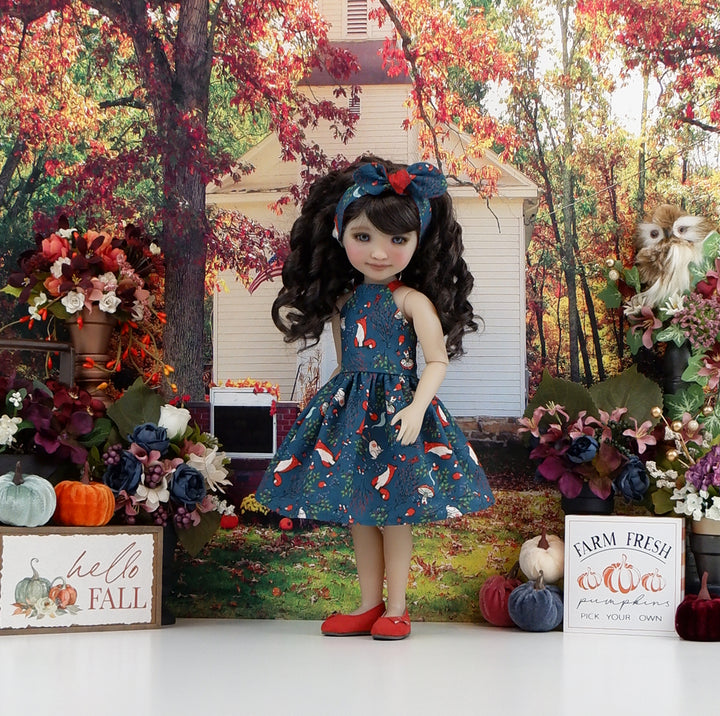 Autumn Fox - dress and shoes for Ruby Red Fashion Friends doll