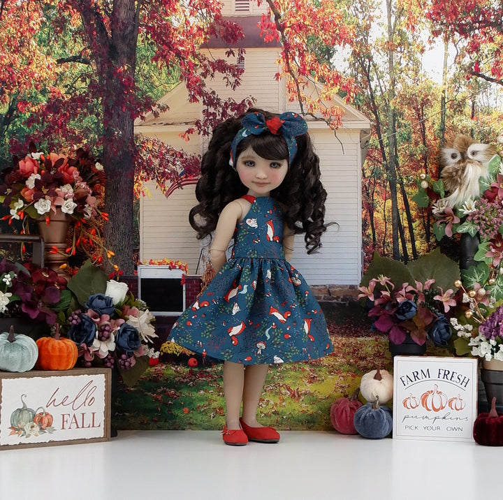 Autumn Fox - dress and shoes for Ruby Red Fashion Friends doll