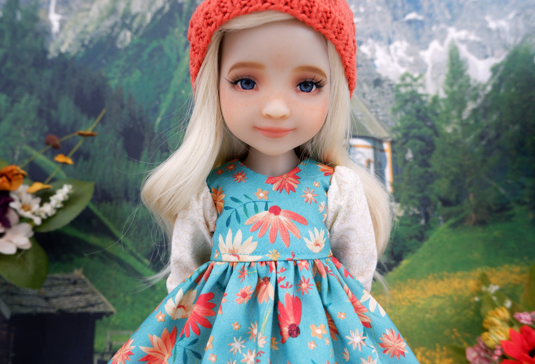 Autumn Gerbera - dress with boots for Ruby Red Fashion Friends doll