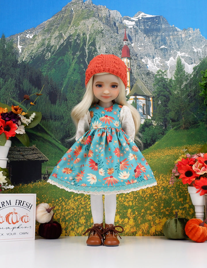 Autumn Gerbera - dress with boots for Ruby Red Fashion Friends doll