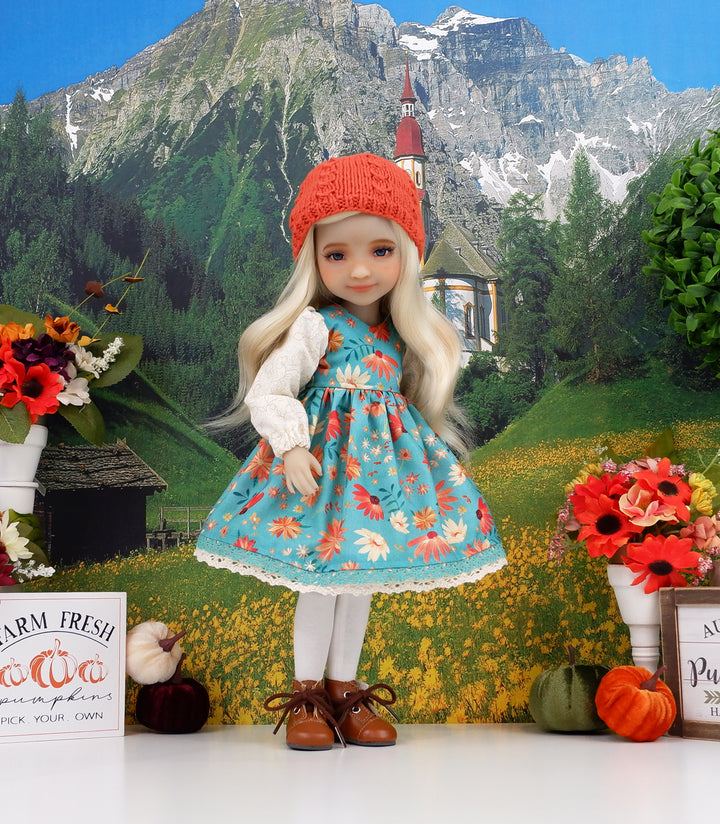 Autumn Gerbera - dress with boots for Ruby Red Fashion Friends doll