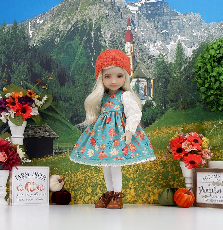 Autumn Gerbera - dress with boots for Ruby Red Fashion Friends doll