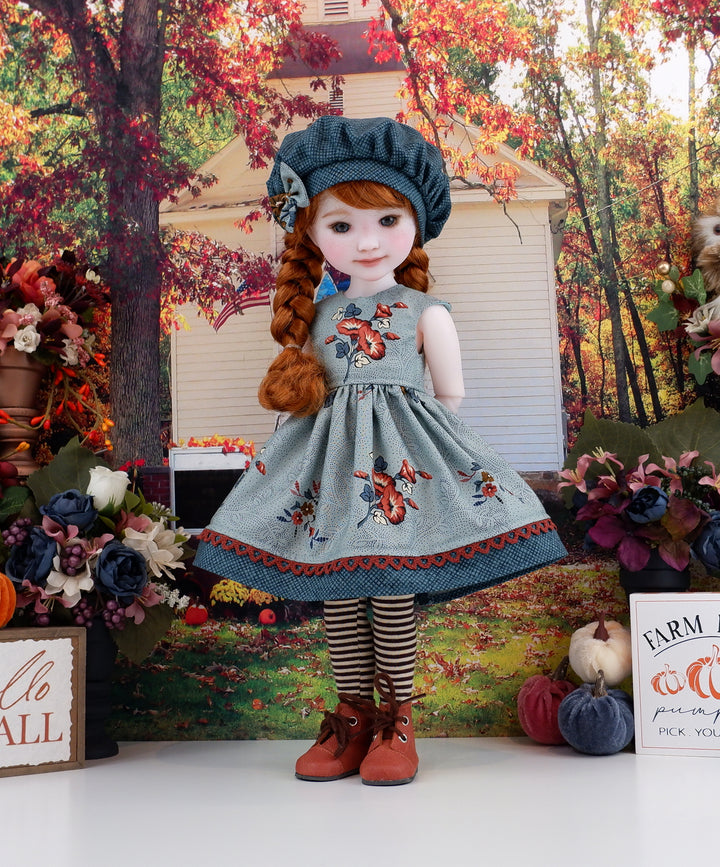 Autumn Glory - dress with boots for Ruby Red Fashion Friends doll