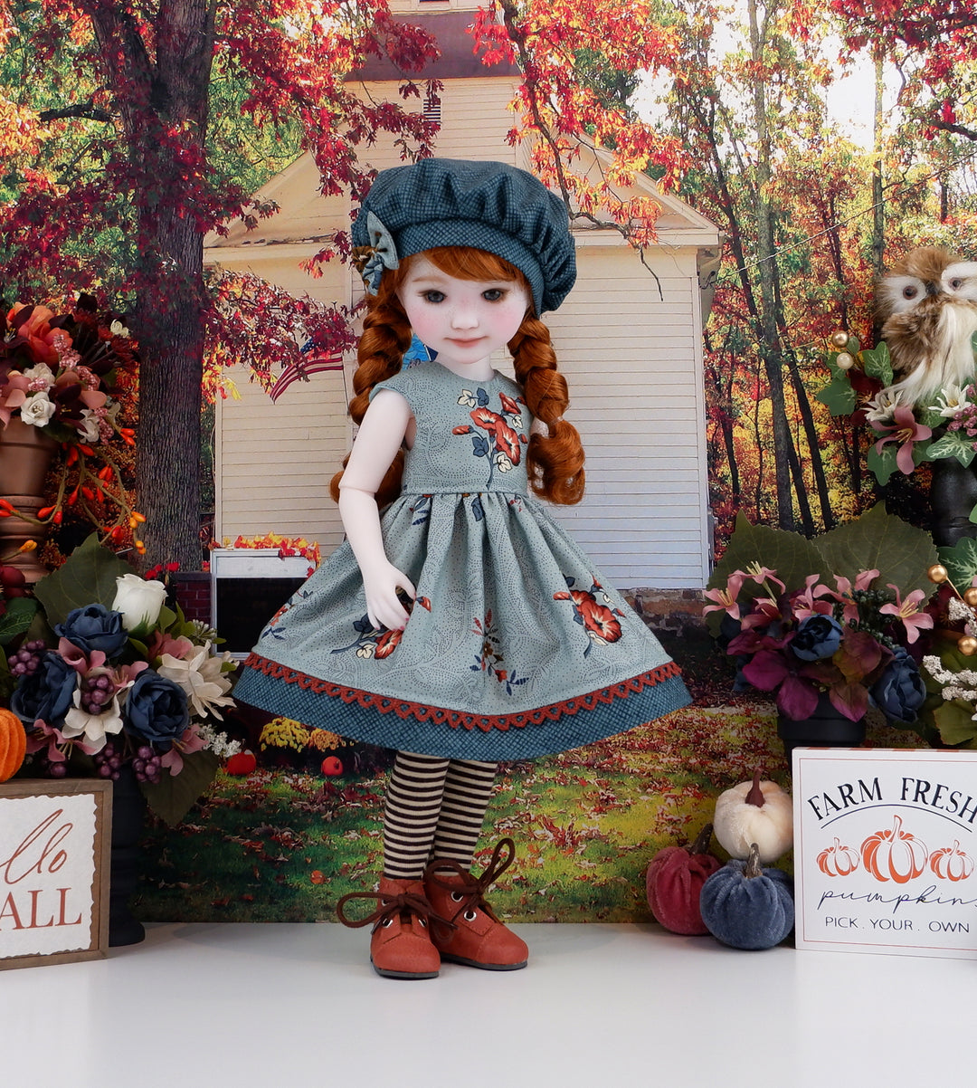 Autumn Glory - dress with boots for Ruby Red Fashion Friends doll