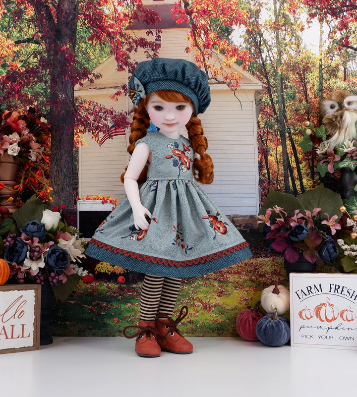 Autumn Glory - dress with boots for Ruby Red Fashion Friends doll