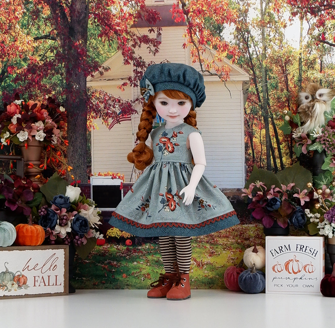 Autumn Glory - dress with boots for Ruby Red Fashion Friends doll