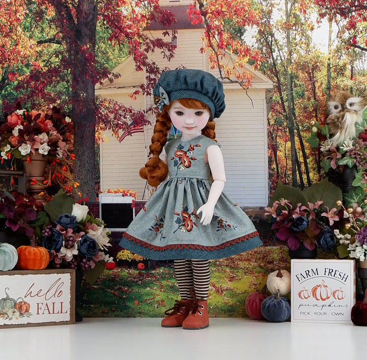 Autumn Glory - dress with boots for Ruby Red Fashion Friends doll