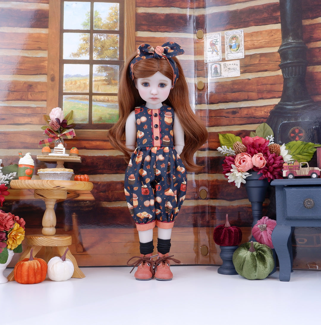 Autumn Goodies - romper with boots for Ruby Red Fashion Friends doll
