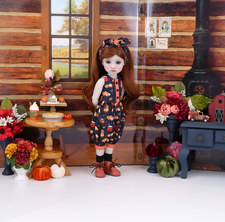Autumn Goodies - romper with boots for Ruby Red Fashion Friends doll