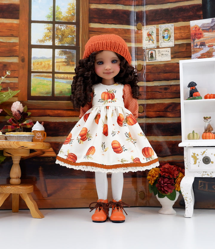 Autumn Harvest - dress with boots for Ruby Red Fashion Friends doll