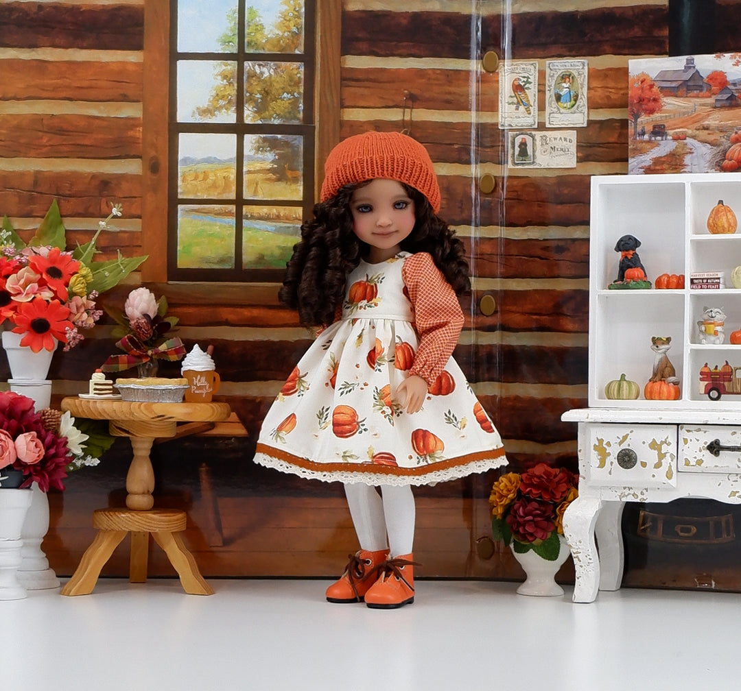 Autumn Harvest - dress with boots for Ruby Red Fashion Friends doll