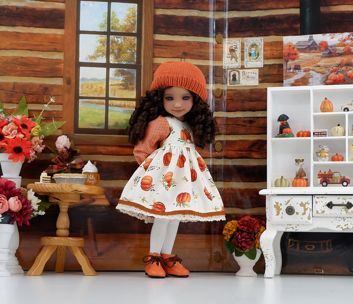Autumn Harvest - dress with boots for Ruby Red Fashion Friends doll