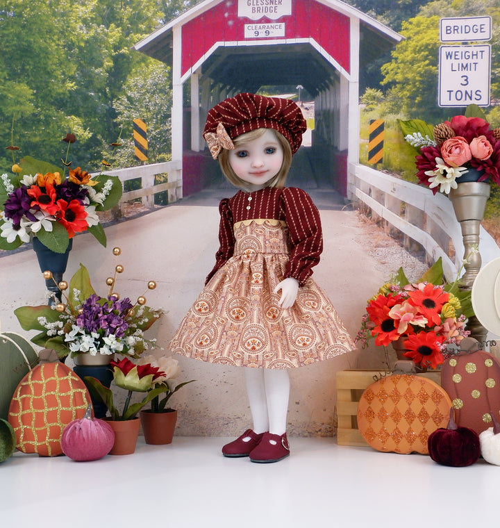 Autumn Heritage - dress with shoes for Ruby Red Fashion Friends doll