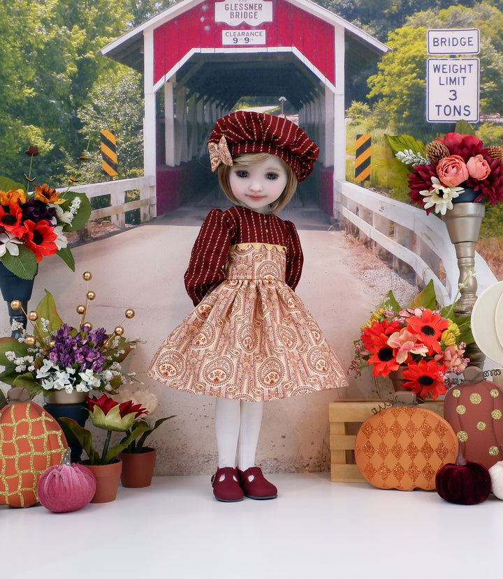 Autumn Heritage - dress with shoes for Ruby Red Fashion Friends doll