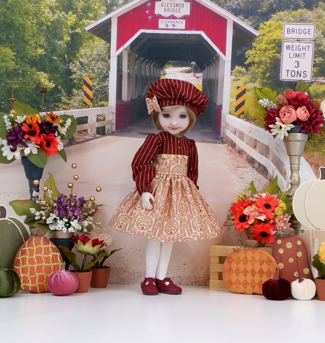 Autumn Heritage - dress with shoes for Ruby Red Fashion Friends doll