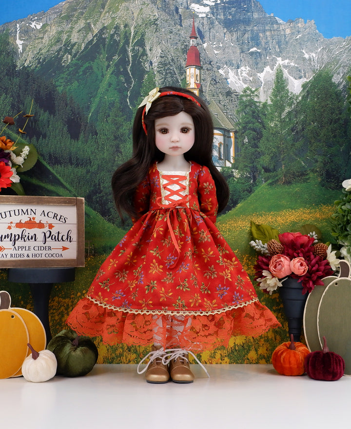Autumn in Bavaria - dirndl dress and boots for Ruby Red Fashion Friends doll