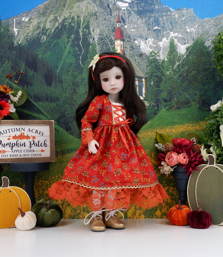 Autumn in Bavaria - dirndl dress and boots for Ruby Red Fashion Friends doll