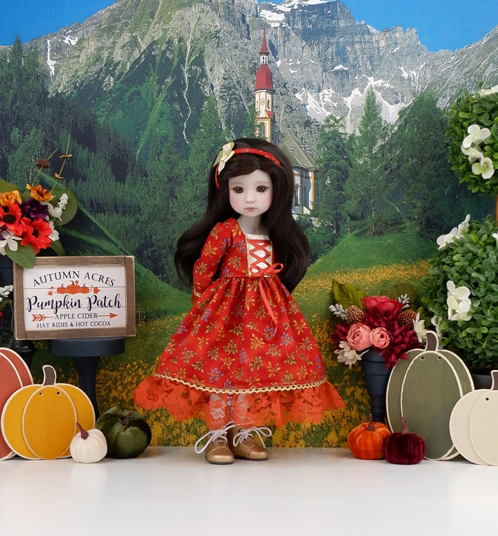 Autumn in Bavaria - dirndl dress and boots for Ruby Red Fashion Friends doll