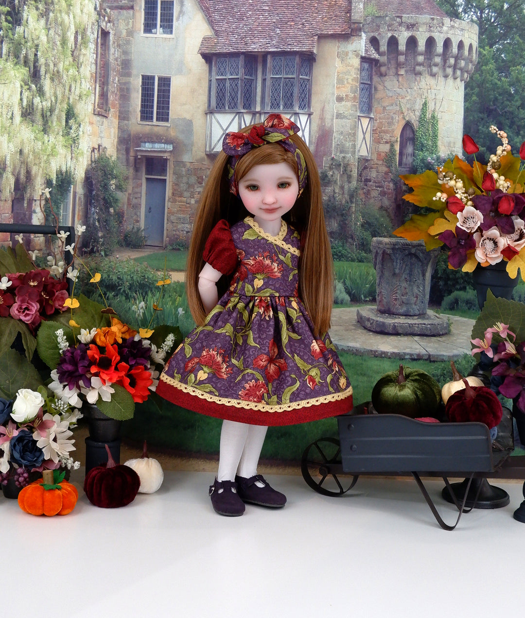 Autumn Iris - dress with shoes for Ruby Red Fashion Friends doll