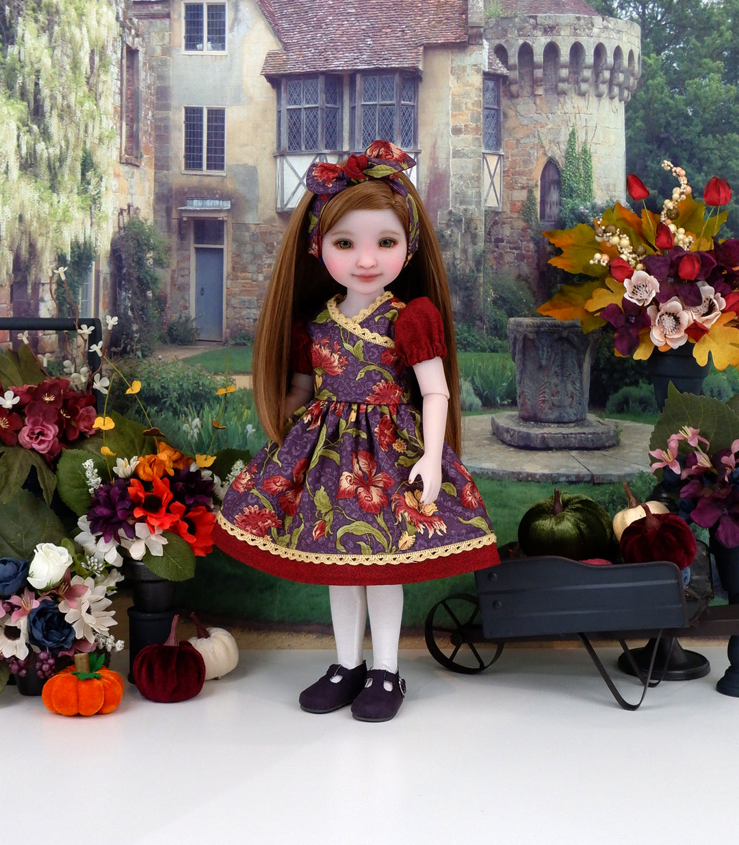 Autumn Iris - dress with shoes for Ruby Red Fashion Friends doll