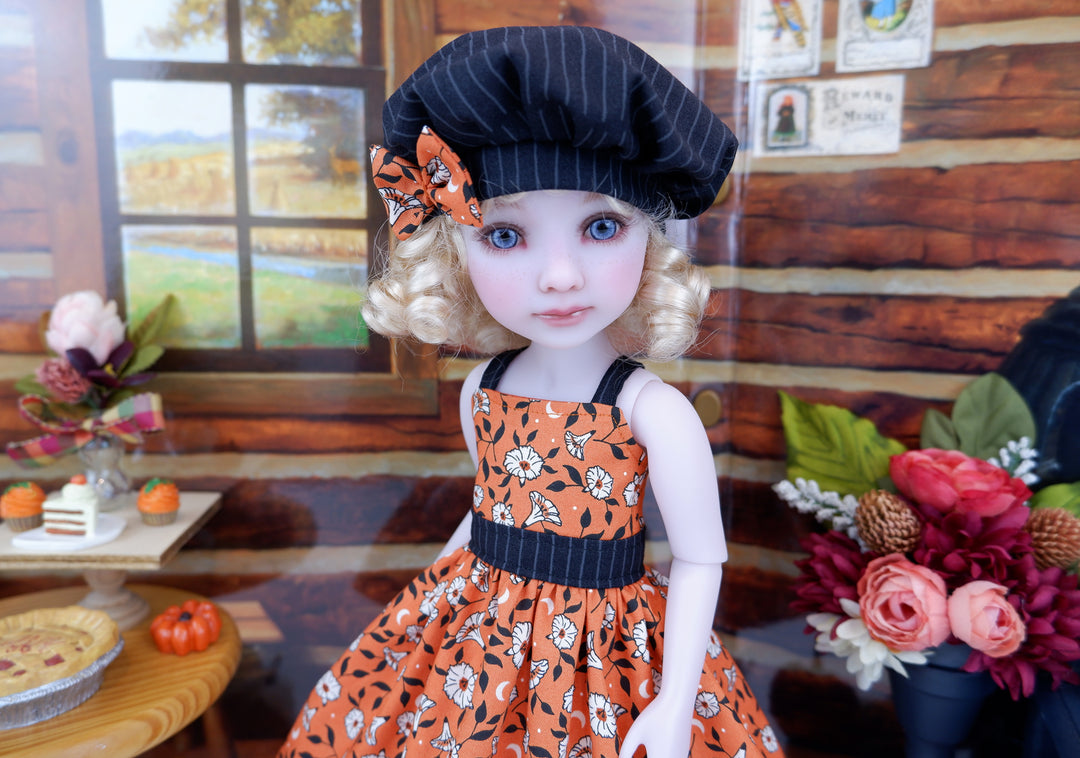 Autumn Moonflower - dress & jacket with boots for Ruby Red Fashion Friends doll