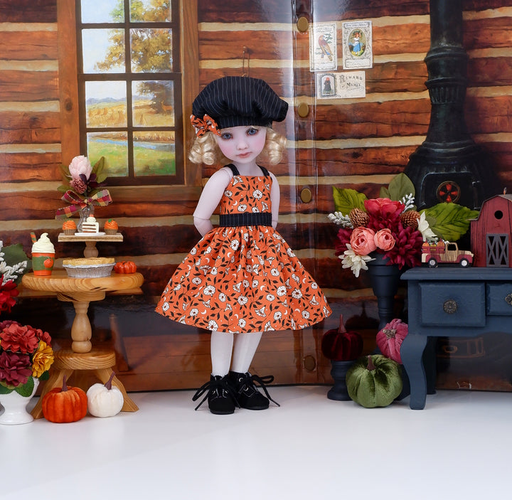 Autumn Moonflower - dress & jacket with boots for Ruby Red Fashion Friends doll